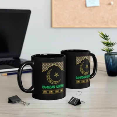 Ramadan Kareem Black Mug 11oz
