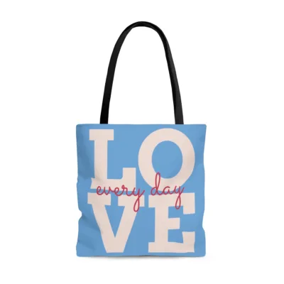 Love Everyday Tote Bag (AOP)